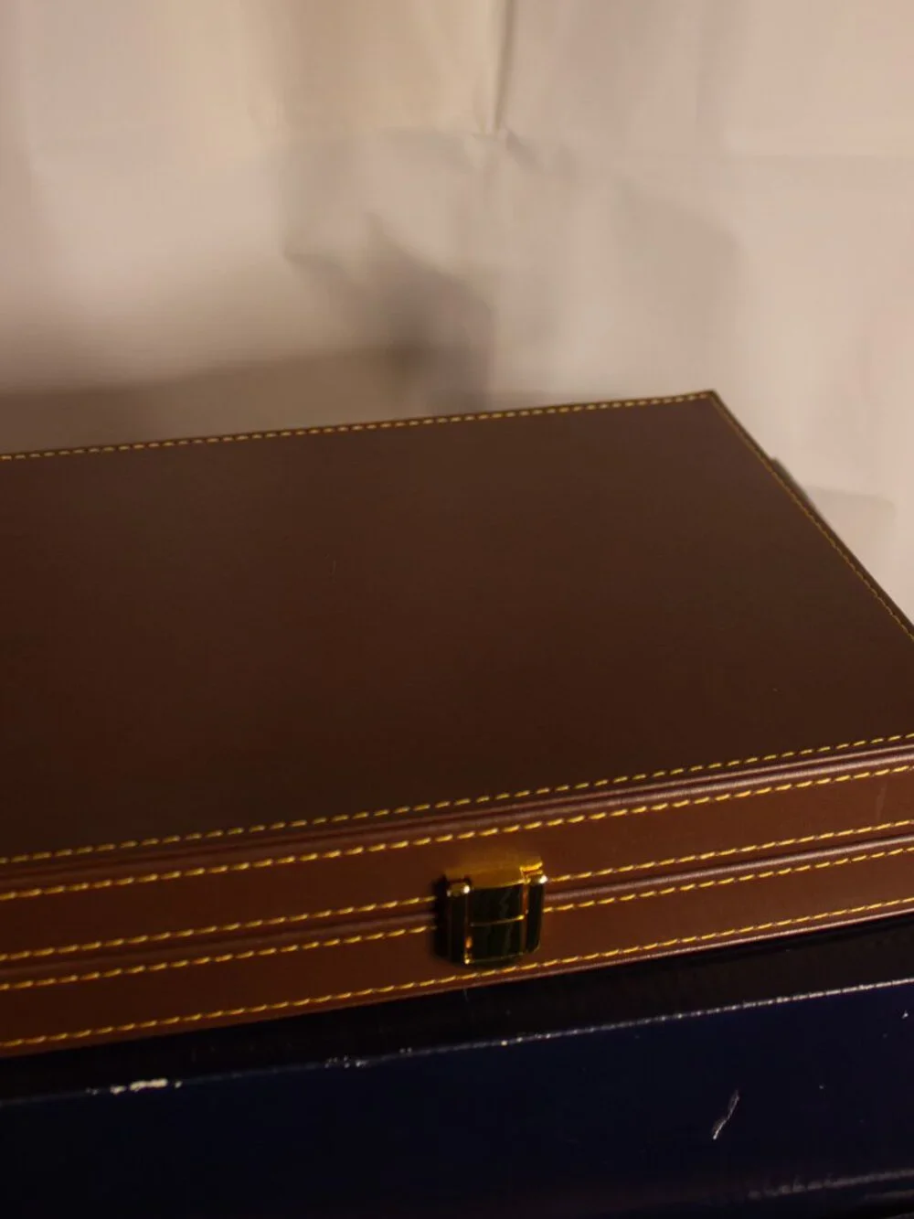 Italfama Backgammon Set – Leather Case – 14” Travel Size – Complete